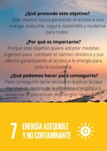 ODS 7 Energía asequible