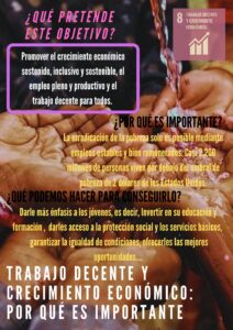 ODS 8 Trabajo decente