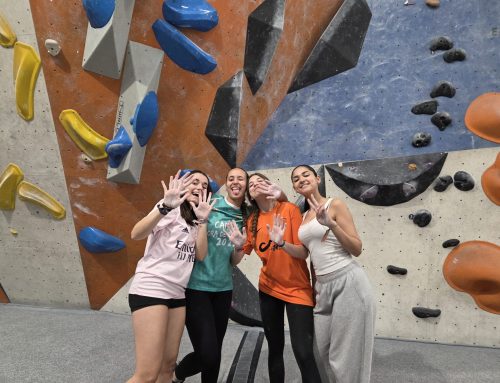 1.º Bachillerato practica escalada