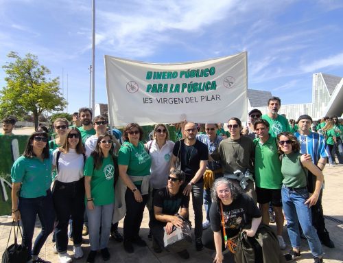 El IES Virgen del Pilar se une a la huelga educativa